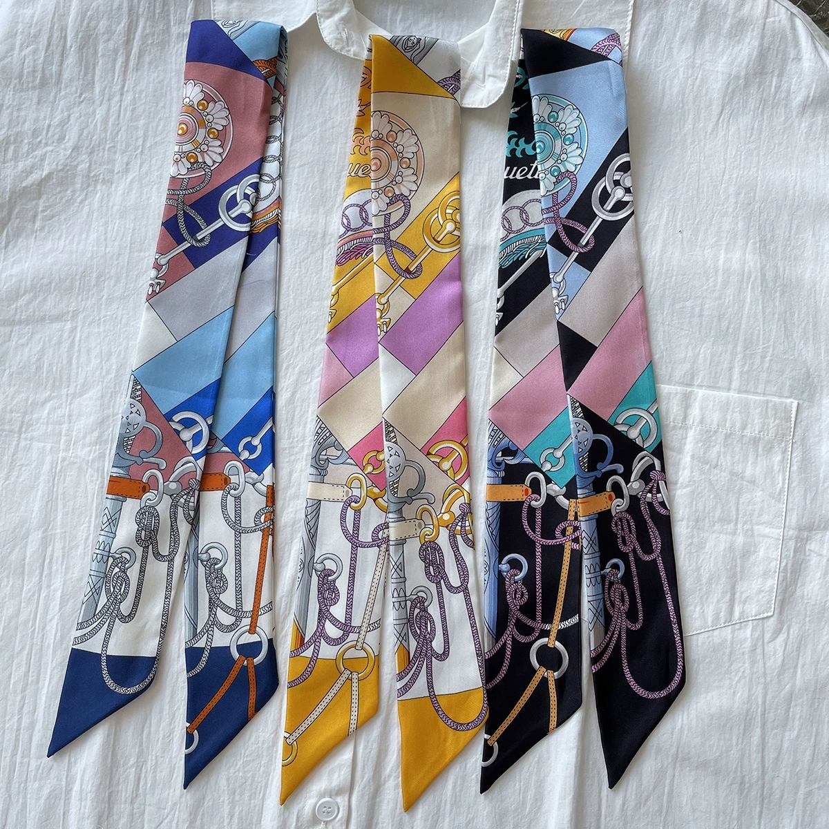 Luxury Bags China Wholesale - Wholesale 100% Mulberry Silk Neckie Scarf