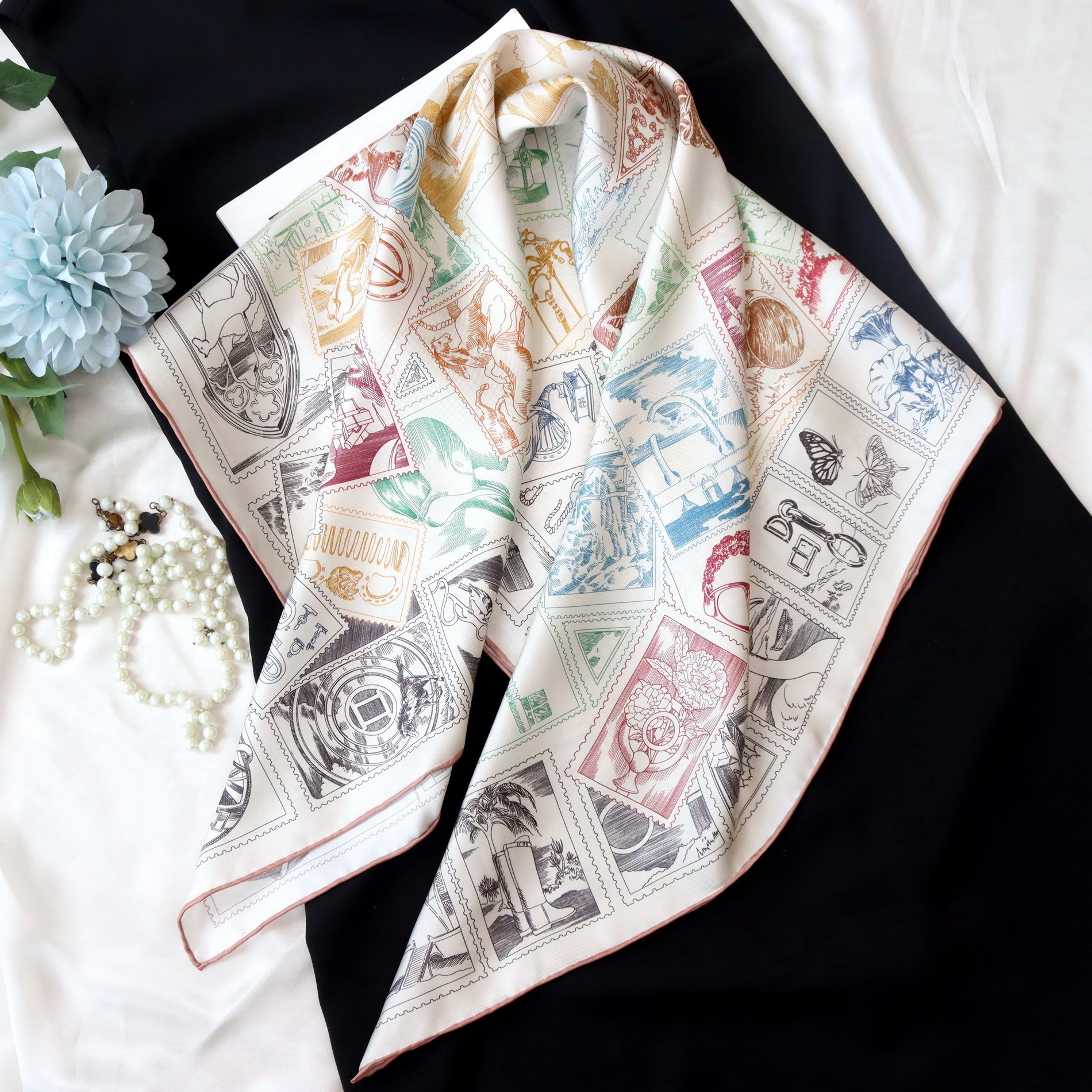 Luxury Bags Hong Kong - Twill Silk Scarf Luxury Designer Mulberry