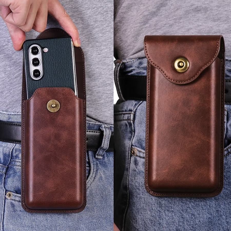 For Samsung Galaxy Z Fold 7/Fo - Belt Bag Leather Wide recension och pris