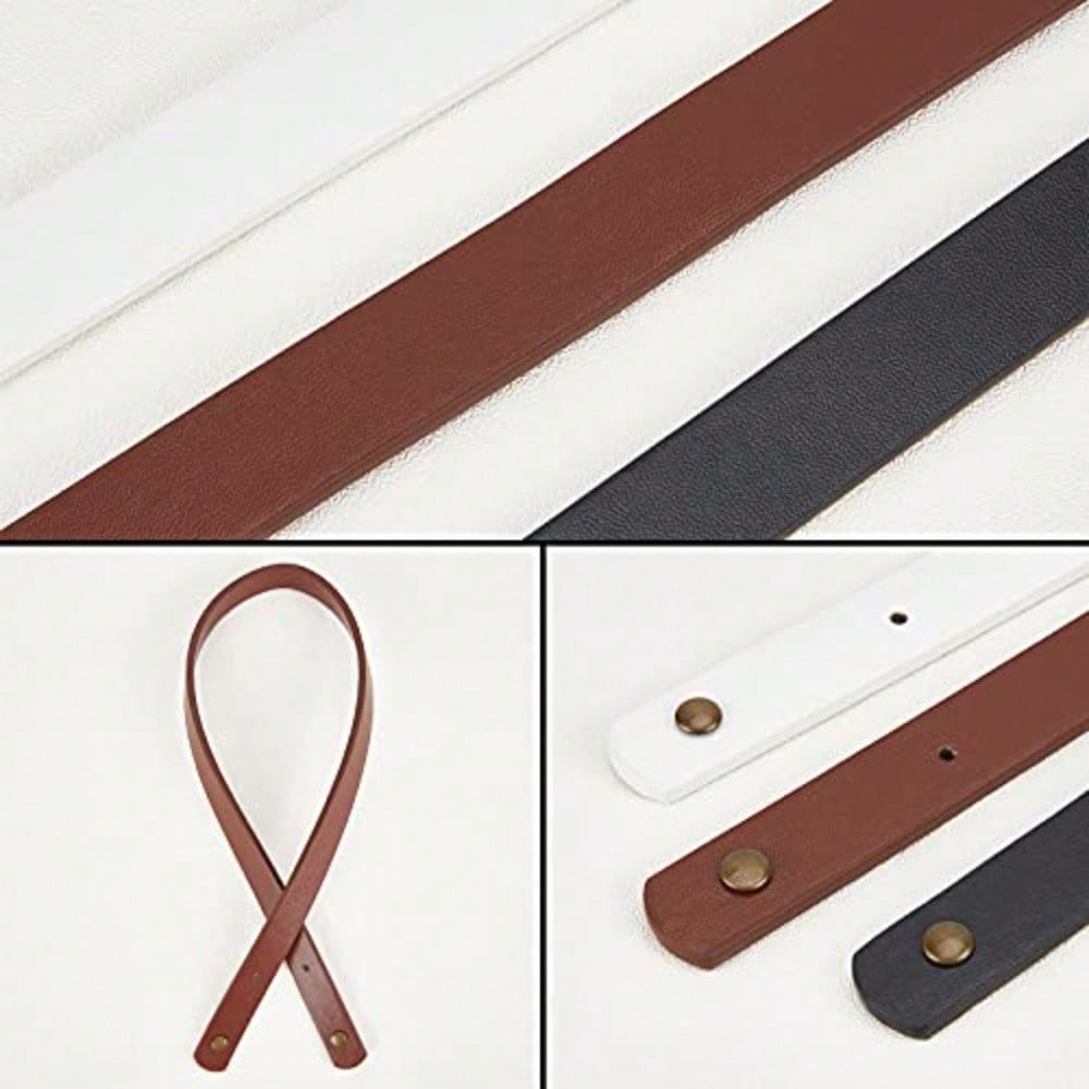 6pcs 3 Pairs PU Leather Bag Ha - Belt Bag Leather Wide recension och pris