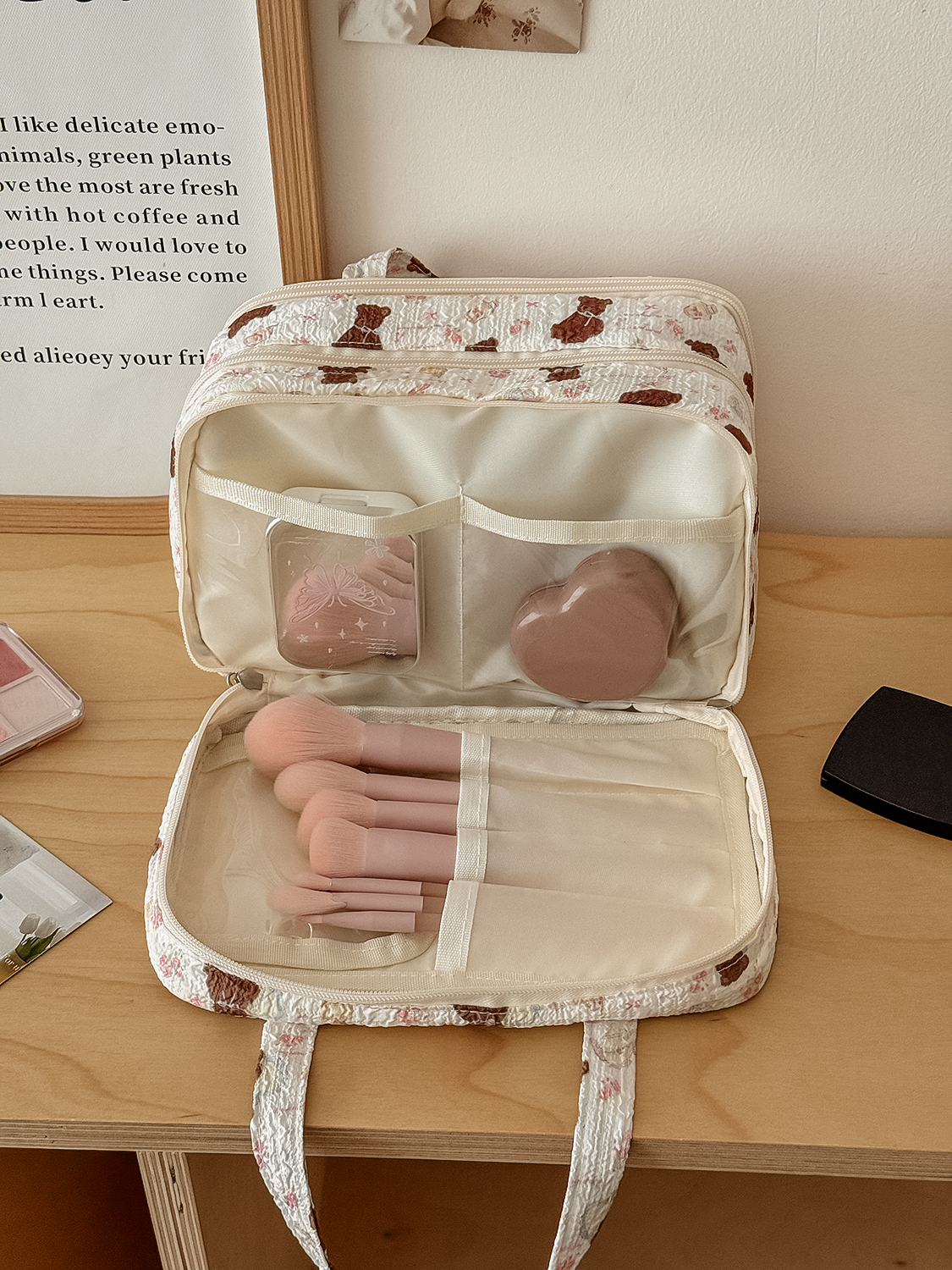 Airfriend Bear Makeup Bag Pouc - Luxury Bags China Wholesale recension och pris