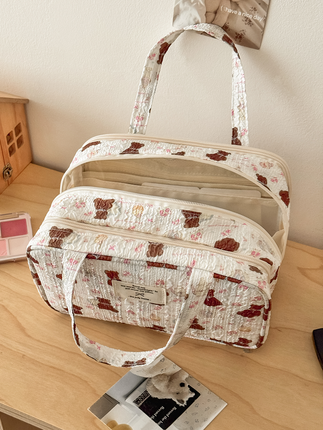 Airfriend Bear Makeup Bag Pouc - Luxury Bags China Wholesale recension och pris
