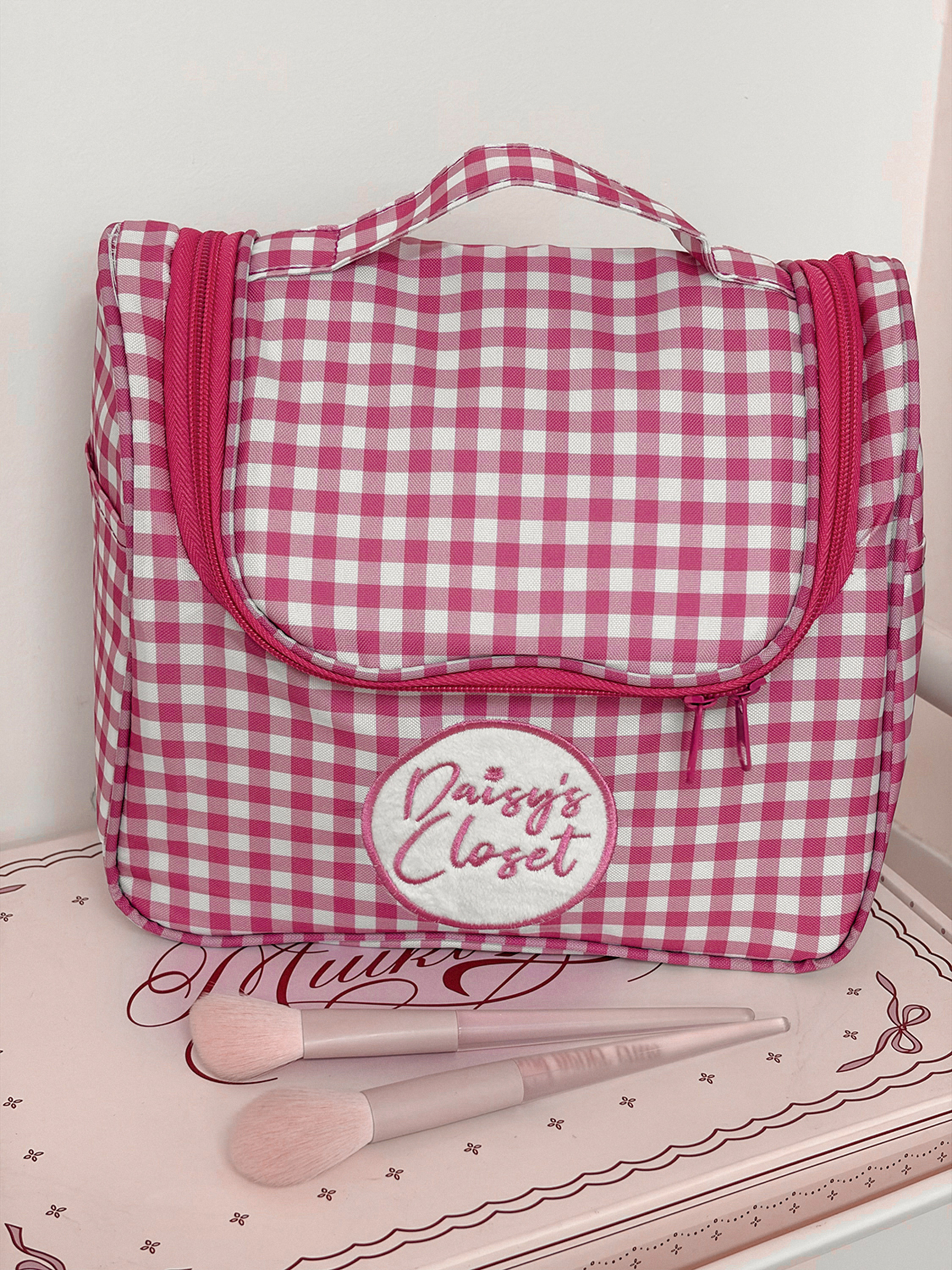 Airfriend Cute Grid Makeup Bag - Luxury Bags China Wholesale recension och pris