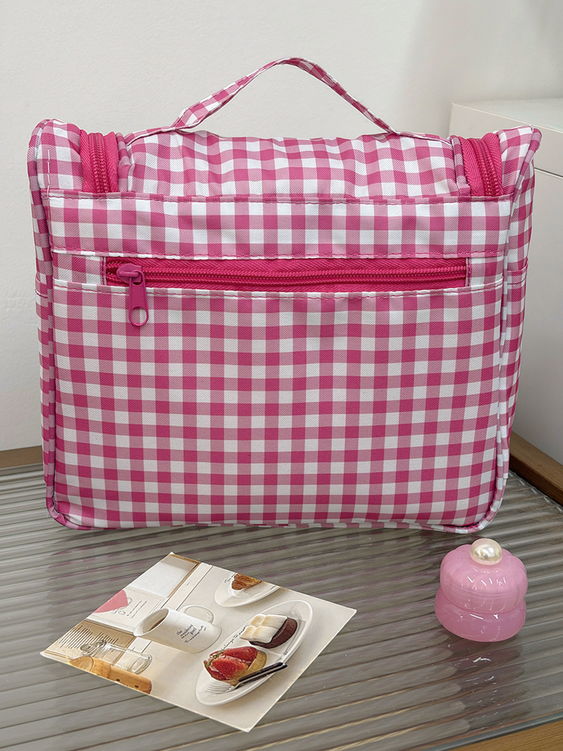 Airfriend Cute Grid Makeup Bag - Luxury Bags China Wholesale recension och pris