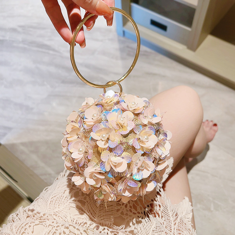 Mini Sequin Flower Evening Bag - Mini Bag Evening Clutch recension och pris