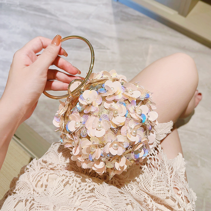 Mini Sequin Flower Evening Bag - Mini Bag Evening Clutch recension och pris