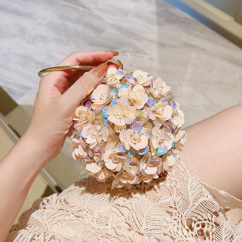 Mini Sequin Flower Evening Bag - Mini Bag Evening Clutch recension och pris