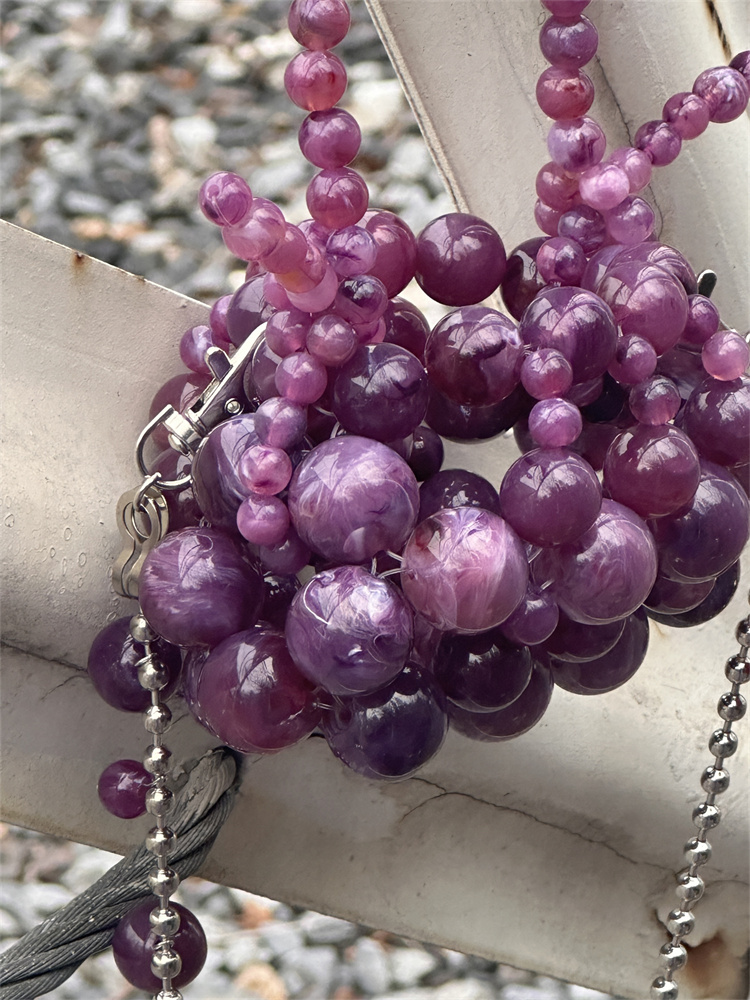 Girls Mini Purple Beaded  Clut - Mini Bag Evening Clutch recension och pris