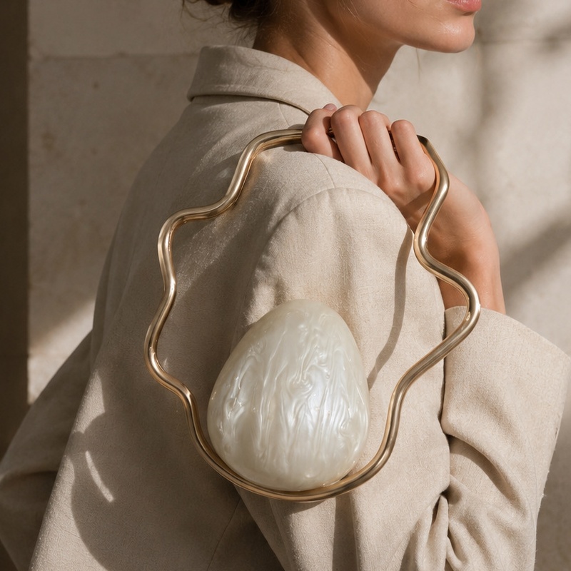 Women mini Acrylic egg bag cut - Mini Bag Evening Clutch recension och pris
