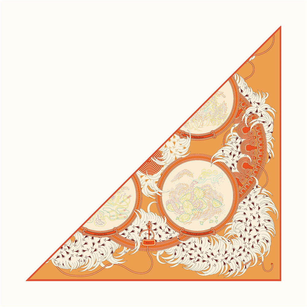 Silk Twill Scarf Triangle Shap - Luxury Bags Hong Kong recension och pris