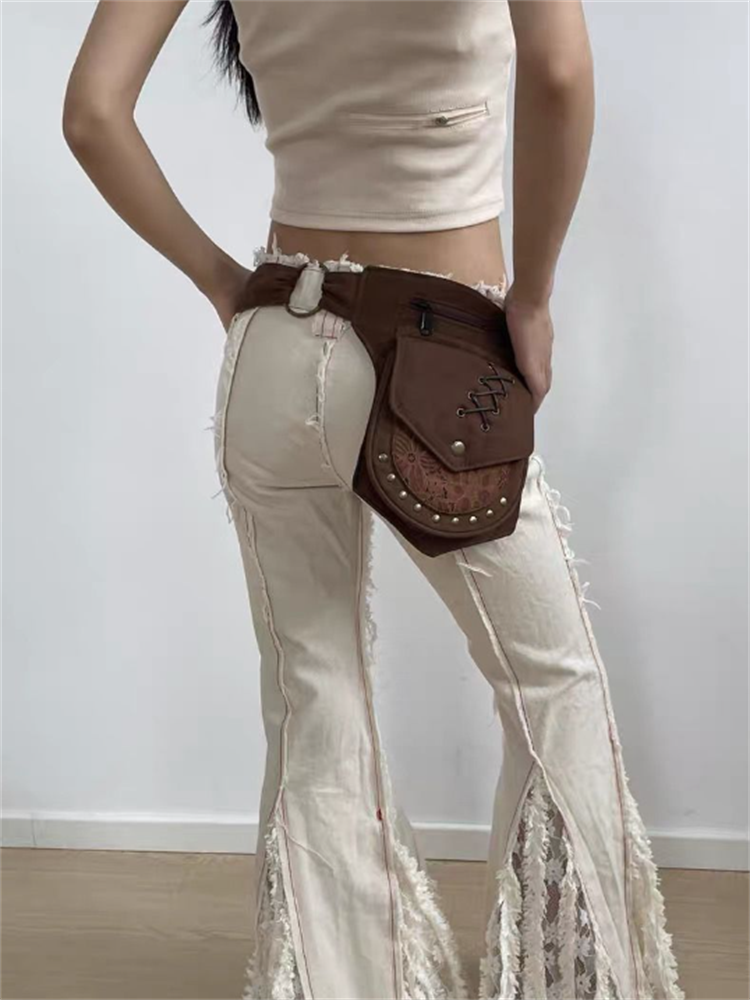 Rivet Wide Waist Belt Spicy Gi - Belt Bag Leather Wide recension och pris
