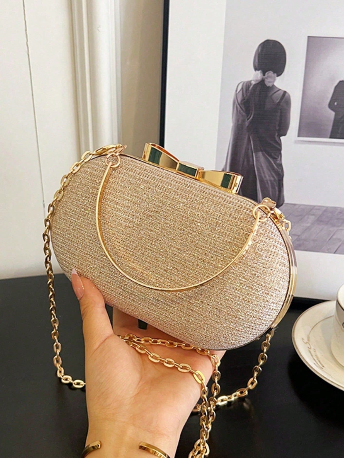 Glitter Sequin Mini Box Clutch - Mini Bag Evening Clutch recension och pris