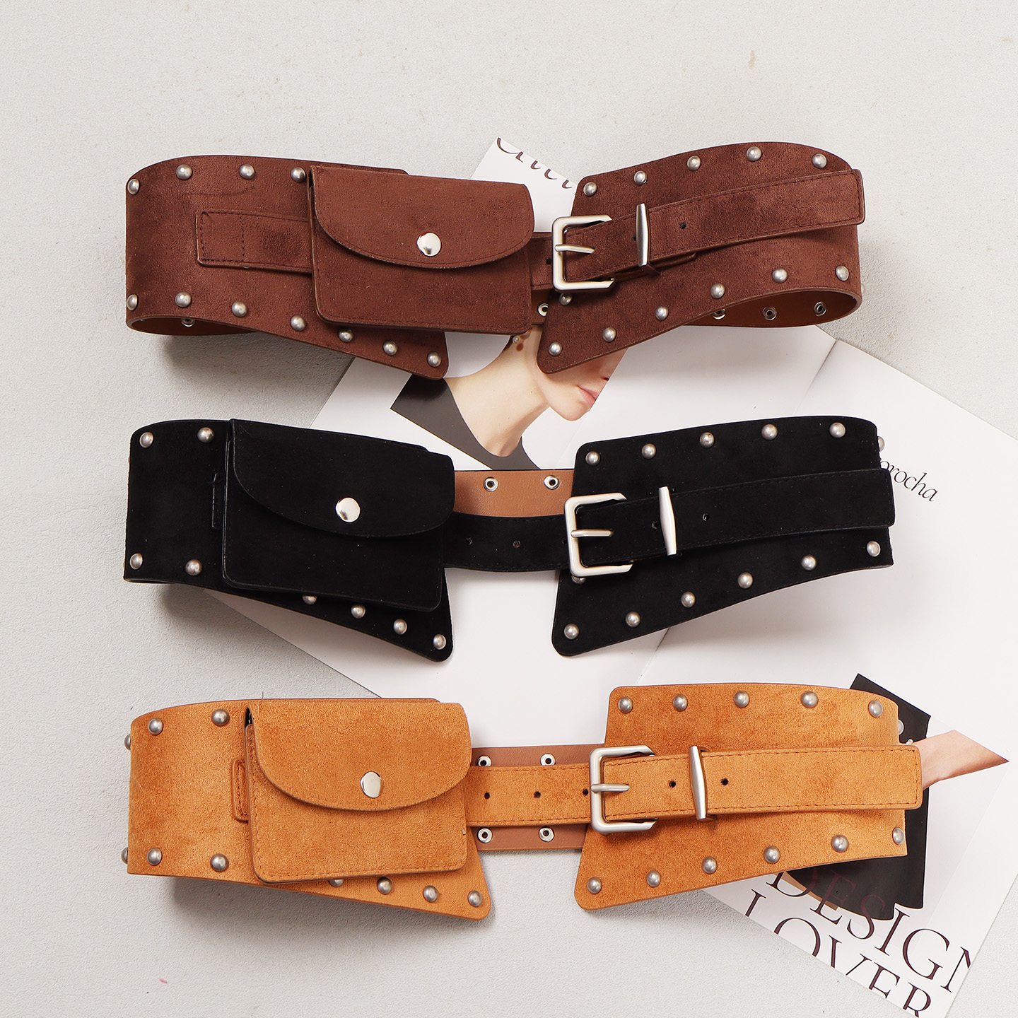 Fashion Style Suede Pu Leather - Belt Bag Leather Wide recension och pris
