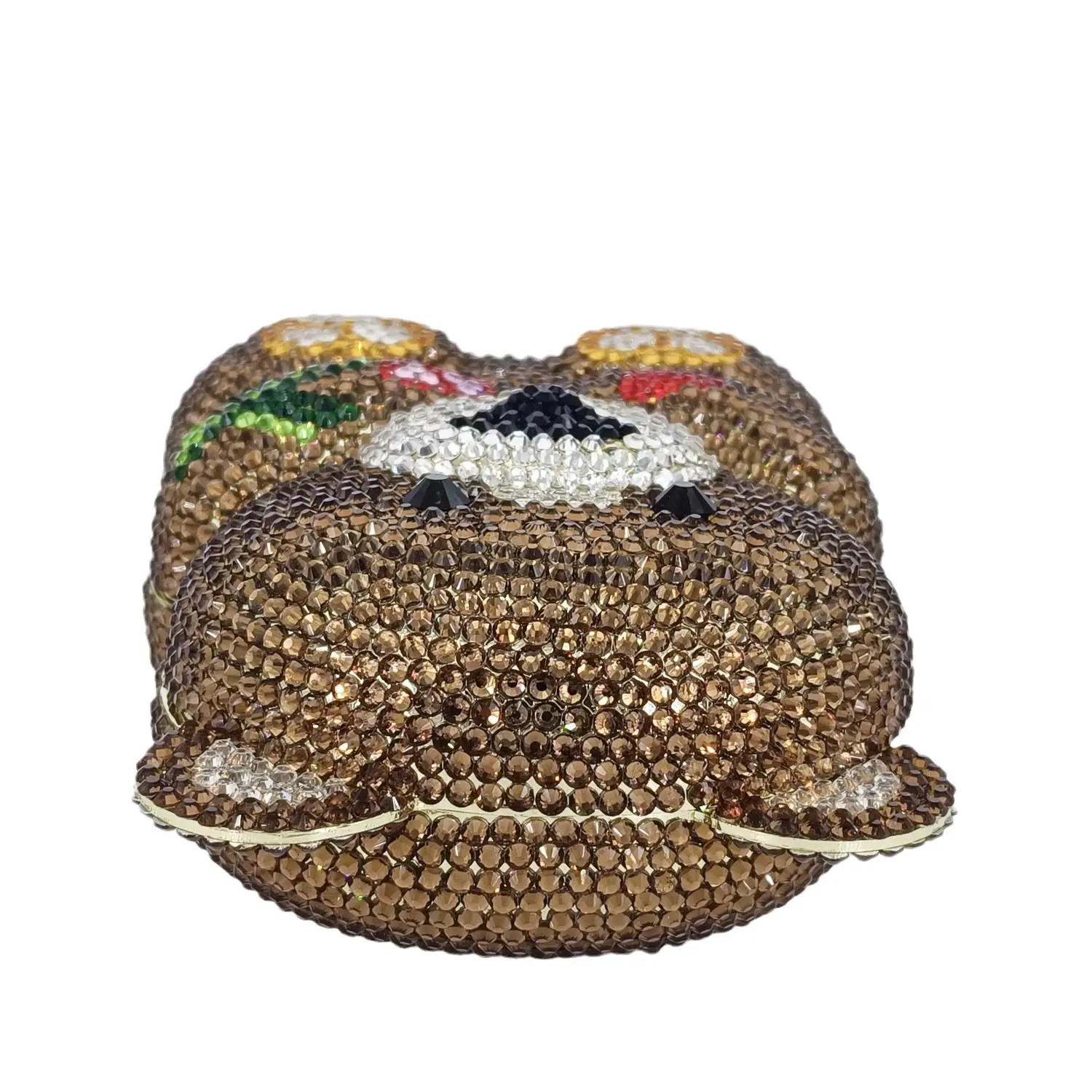 Boutique De FGG Brown Crystal  - Mini Bag Evening Clutch recension och pris