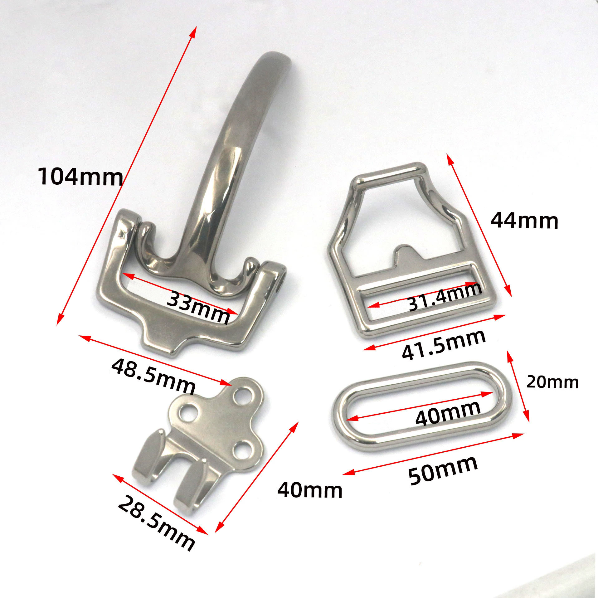 Stainless steel Cavalry buckle - Belt Bag Leather Wide recension och pris