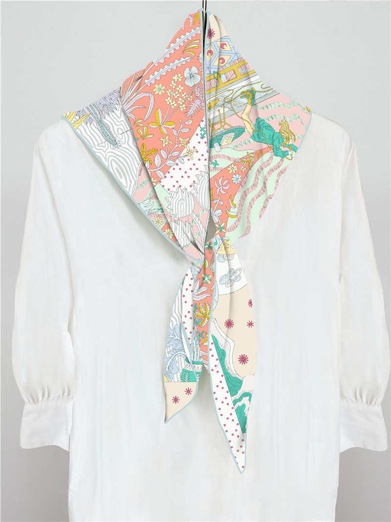 Silk Twill Scarf Triangle Shap - Luxury Bags Hong Kong recension och pris
