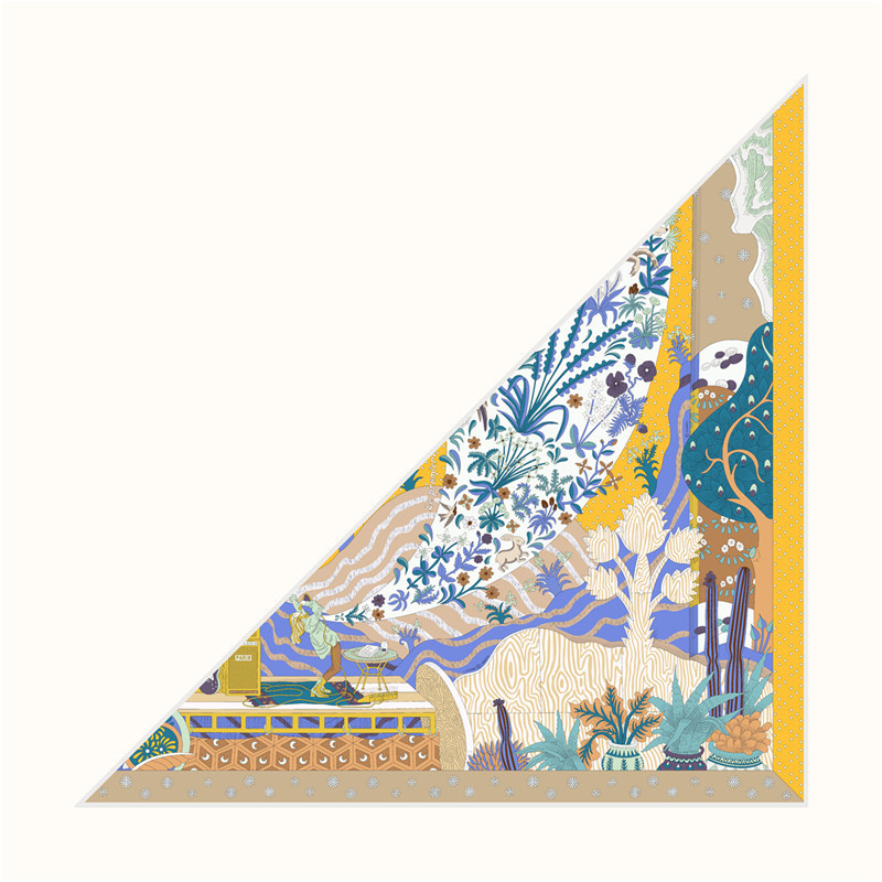 Silk Twill Scarf Triangle Shap - Luxury Bags Hong Kong recension och pris